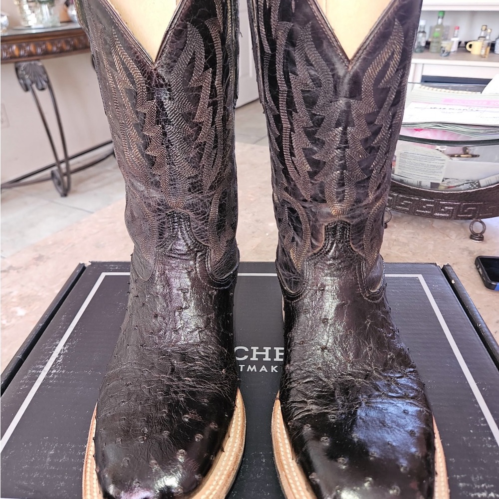 Lucchese Tan Leather Interior